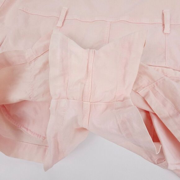 VERONICA BEARD Winifred Twill Cargo Utility Romper Blush Pink Workwear Shortall - Picture 7 of 9